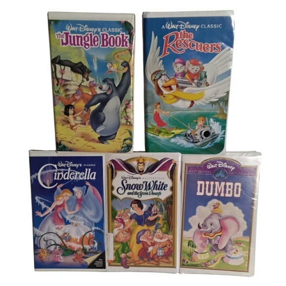 Walt Disney Other - Vintage 1996 Gold Collection‎ of Walt Disney Classic VHS Movies